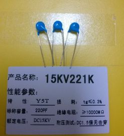 Дисковый конденсатор однослойное 15KV 150pF Y5T зеленого углеродистого поверхностного сопротивления 151K керамический