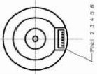 9V-16V 36 мм OD бесстыковой дисковый трансмиссионный механизм 4 поля