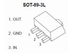 SOT89-3 HT7550-1 100mA Низкая мощность LDO 24V в оборудовании на батареях