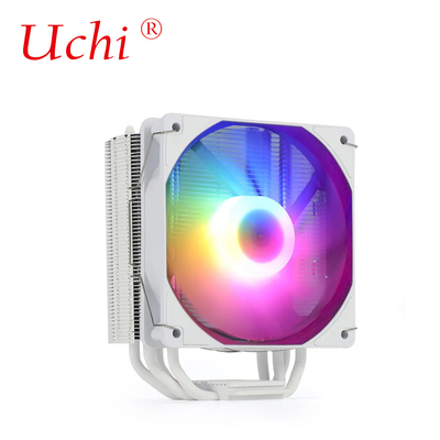 220 Вт Белый RGB ARGB Процессор охлаждающий вентилятор с 6 теплопроводами для компьютерного сервера Процессор Lga1151 1155 1366 1700 2011 AMD FM AM3 AM4 AM5