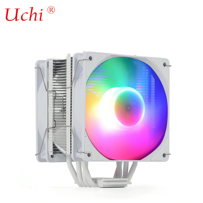 220 Вт Белый RGB ARGB Процессор охлаждающий вентилятор с 6 теплопроводами для компьютерного сервера Процессор Lga1151 1155 1366 1700 2011 AMD FM AM3 AM4 AM5