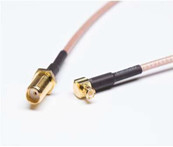 Кабель с низкими потерями SMA-Male To MCX Male Right Angle 6 дюймов 15 см Коннектор RF RG316 Коаксиальная антенна