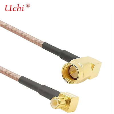 Кабель с низкими потерями SMA-Male To MCX Male Right Angle 6 дюймов 15 см Коннектор RF RG316 Коаксиальная антенна