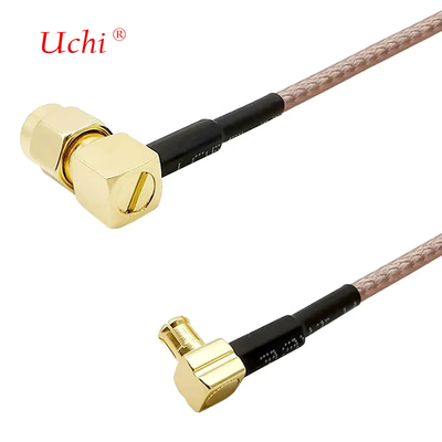 Кабель с низкими потерями SMA-Male To MCX Male Right Angle 6 дюймов 15 см Коннектор RF RG316 Коаксиальная антенна