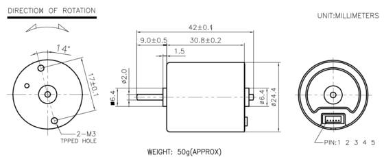 BLDC 2430 Бесбрюшевые моторы для домашнего применения и личной гигиены
