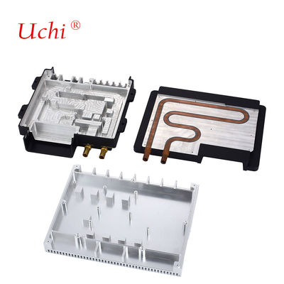 Жидкостная охлаждающая пластина для компактной структуры с медной трубкой, склеенной эпоксидным клеем