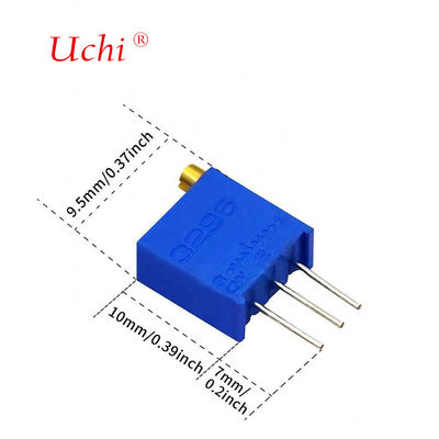 3296w Переменный резистор верхняя регулировка многооборотный керамический прецизионный потенциометр, 10k прецизионный потенциометр