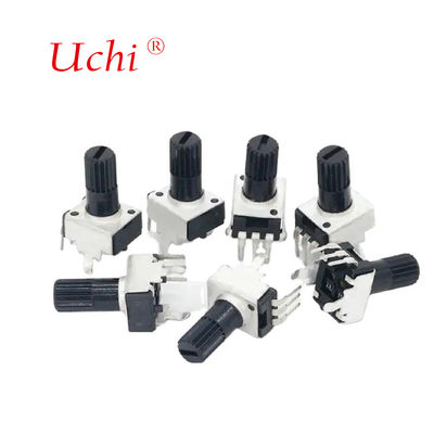 RV09 Однооборотный 10K 12,5 мм Регулируемый Поворотный Углеродистый Пленочный Потенциометр