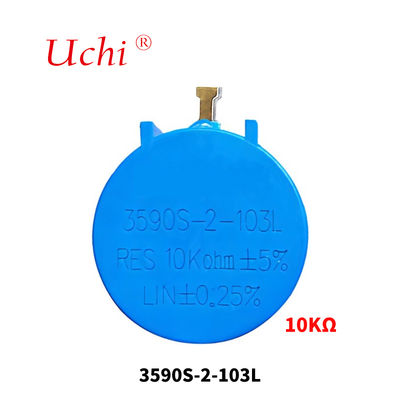 3590 Многооборотный проволочный прецизионный потенциометр 10 кОм 5% 2 Вт