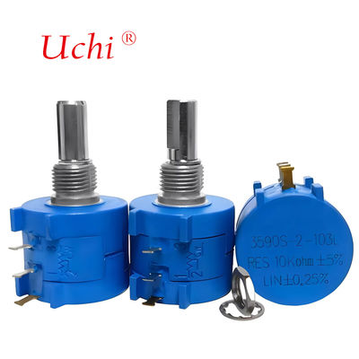 3590 Многооборотный проволочный прецизионный потенциометр 10 кОм 5% 2 Вт