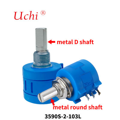 3590 Многооборотный проволочный прецизионный потенциометр 10 кОм 5% 2 Вт