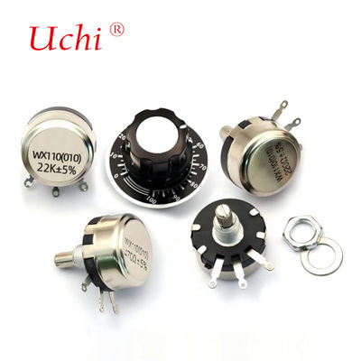 WX110 Single-turn Wound Precision Rotary Potentiometer Knob 470 Ω 1K 2K 10K 22K