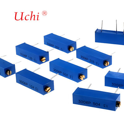 3006P 205 Металлокерамический подстроечный потенциометр, 2 мОм с ручкой, прецизионный многооборотный регулируемый потенциометр