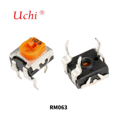 RM063 Желтый однооборотный подстроечный потенциометр с углеродистой пленкой 1 м регулируемый резистор