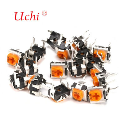 RM063 Желтый однооборотный подстроечный потенциометр с углеродистой пленкой 1 м регулируемый резистор