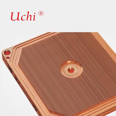 Custom Square-Cylindrical Fin Copper Cold Plate Cooler For Electronic Devices