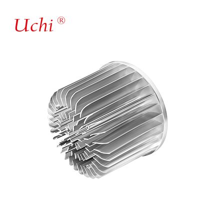 100мм радиальный алюминиевый радиатор холодного кования с серебристым корпусом