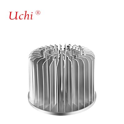 100мм радиальный алюминиевый радиатор холодного кования с серебристым корпусом