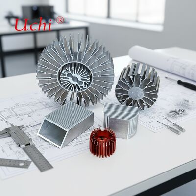 30 Вт трубчатая тепловая раковина с анодированной сдвижной тепловой раковиной