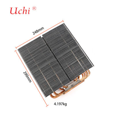 1500 Вт светодиодный теплоотводы - 5 Zipper Fin тепловой трубы охлаждающий модуль