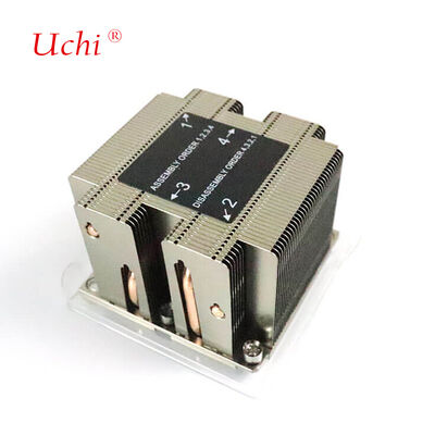 Черный экструдированный теплоотлив для станковой обработки с помощью ЧПУ - применение в процессорах и серверах