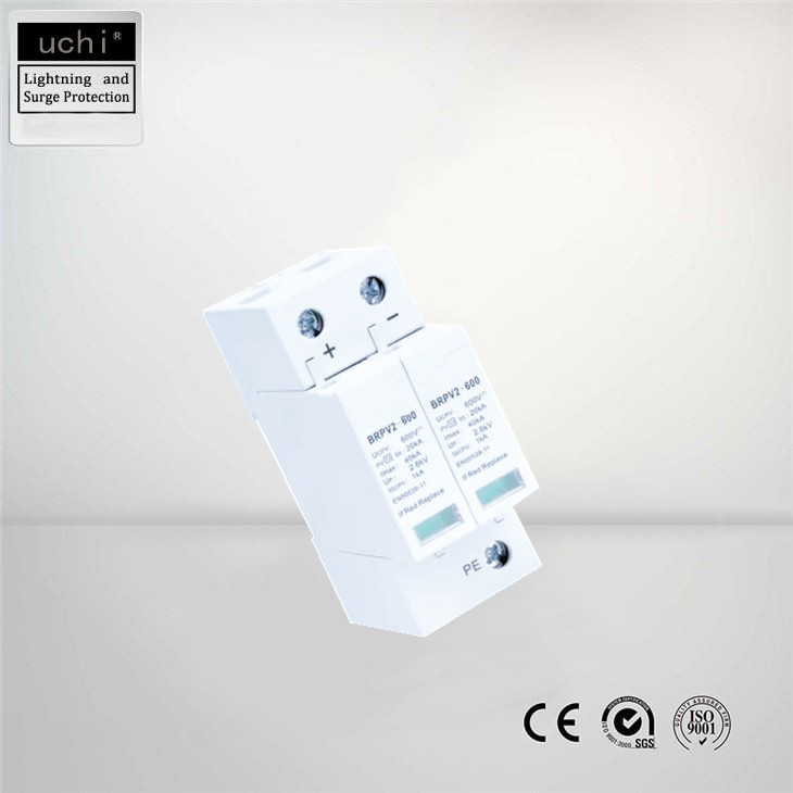 Приборы защиты от перенапряжения DC UCPV 600V для солнечной установки рельса Pv