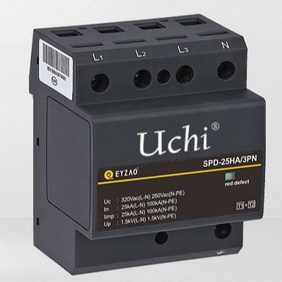 Уникальный протектор SPD скачка напряжения ДВИЖЕНИЙ 25kA интегрировал класс 1 + 2