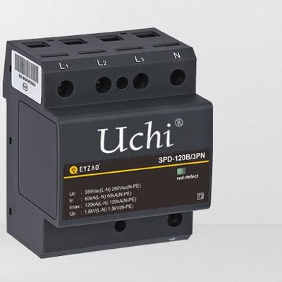 Красный термопластиковый расквартировывая ограничитель перенапряжения SPD 120kA вторичный