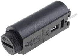 патрон предохранителя монтажной платы PCB 10A 250VAC с терминальным тангажом 10mm